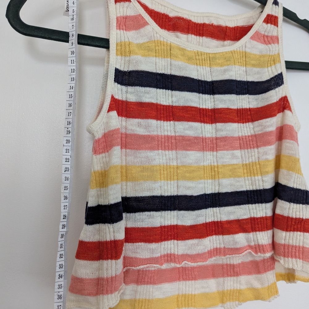 Striped Multicolor Crop Top - Picture 2 of 5